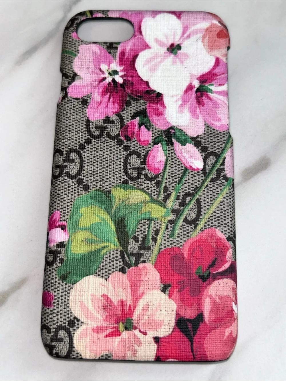 Gucci Authentic iPhone 7 or 8 Case NWOT GG Supreme Monogram Bloom Floral In Box